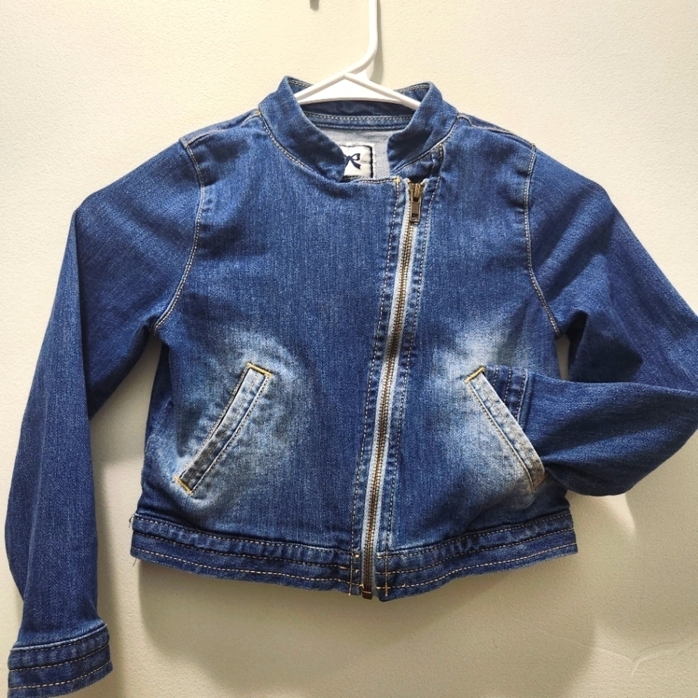 Gymboree Little Girls Size S (5-6) Denim Zip Jacket